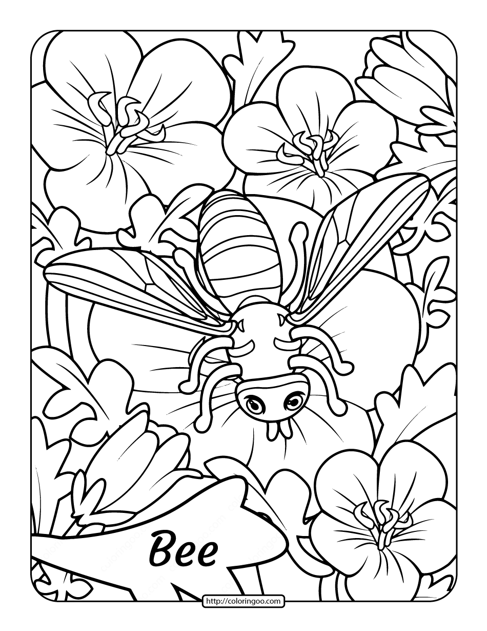 10 Bee Coloring Pages Ideas Coloring Pages Bee Coloring Pages Bee Images