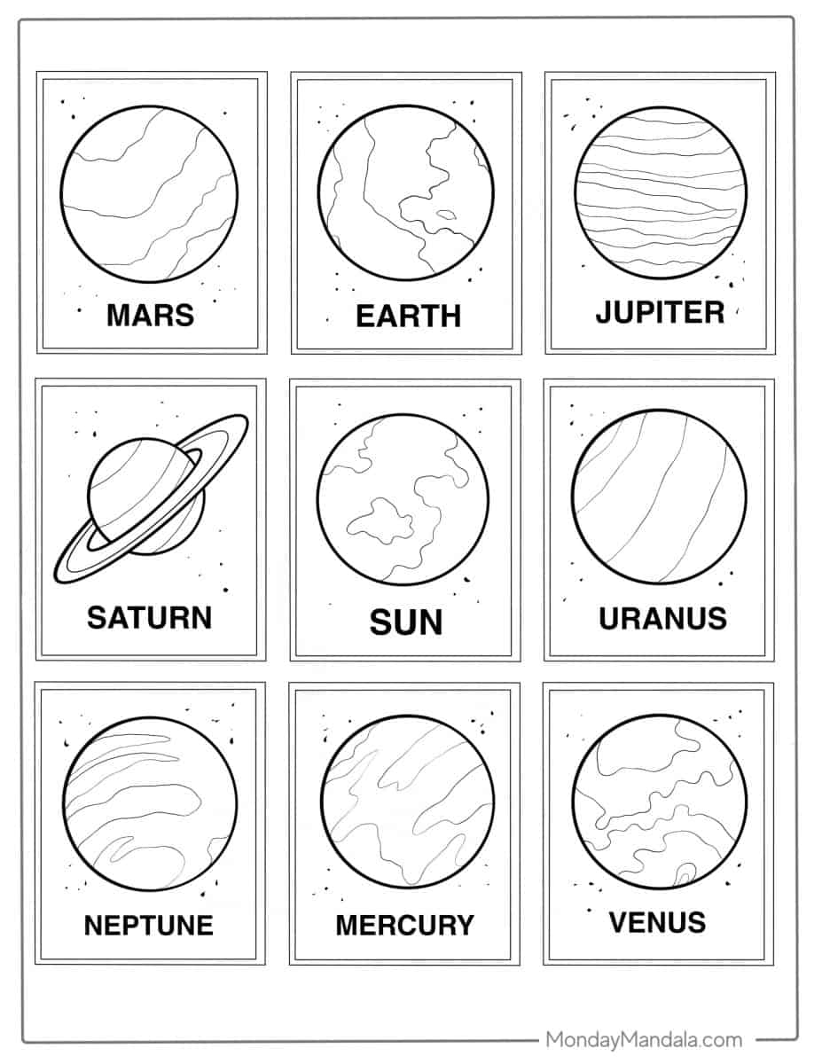 10 Solar System Printable Coloring Pages KoloringPages
