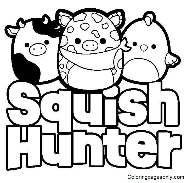 10 Squishmallow Christmas Coloring Pages Free Printable Bratz Coloring