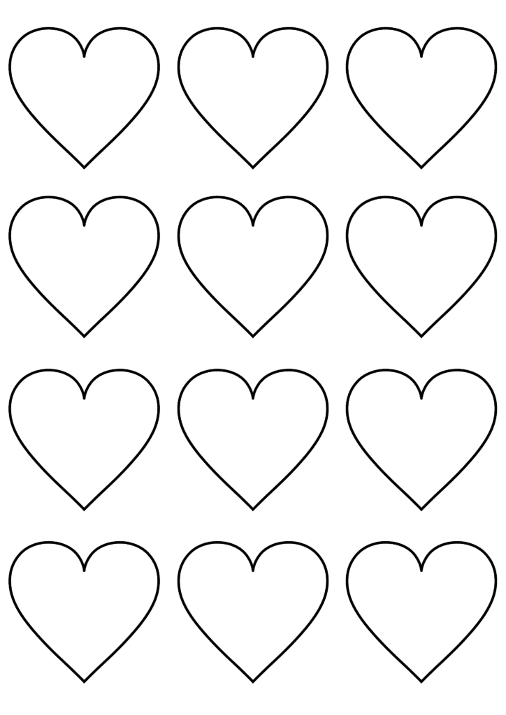 12 Free Printable Heart Templates Cut Outs