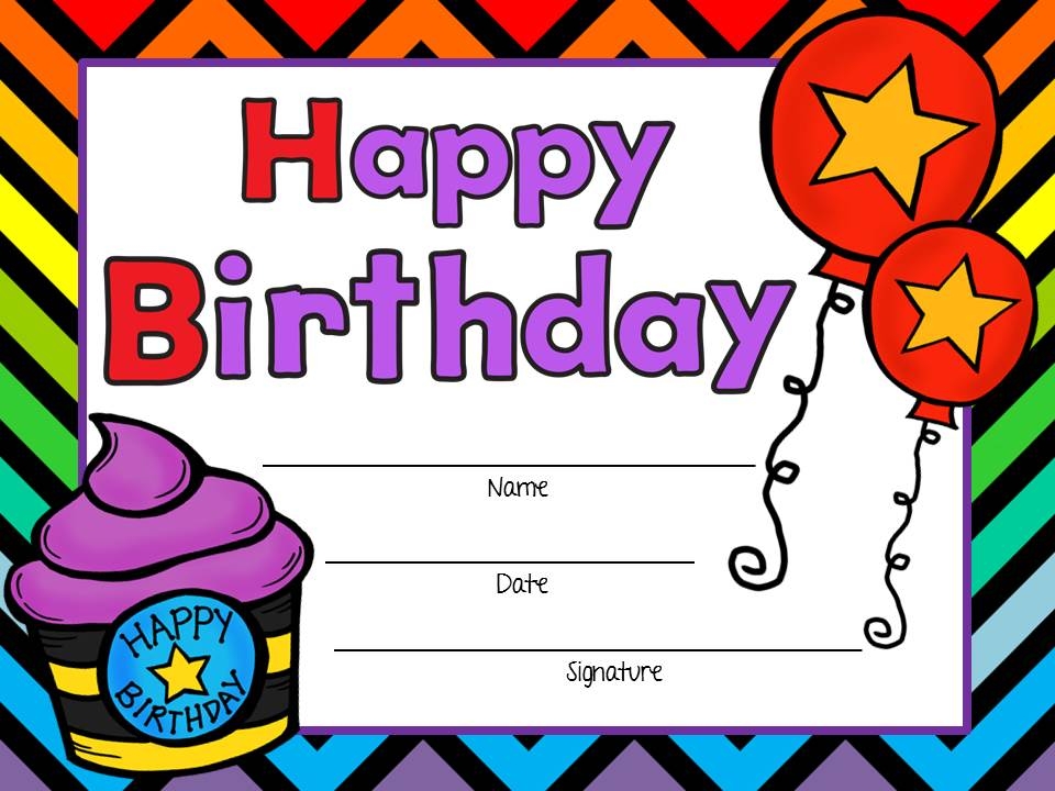 15 Birthday Certificates Certificate Templates