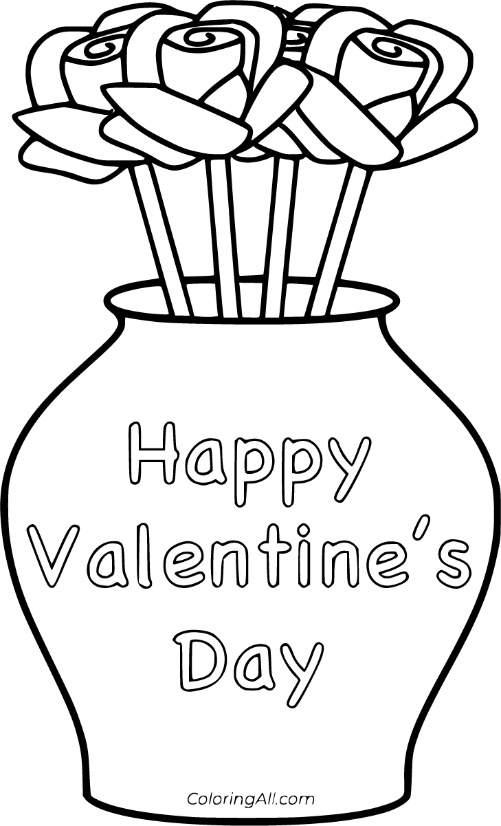 19 Free Printable Happy Valentine 39 s Day Coloring Pages In Vector Format 
