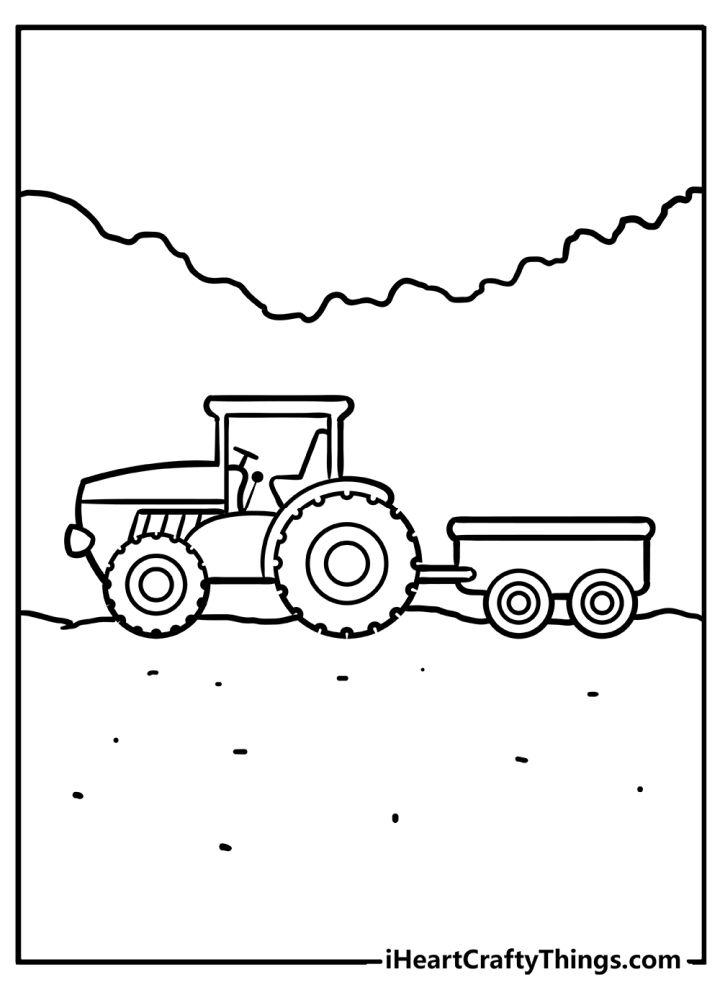 20 Free Tractor Coloring Pages For Kids And Adults Blitsy