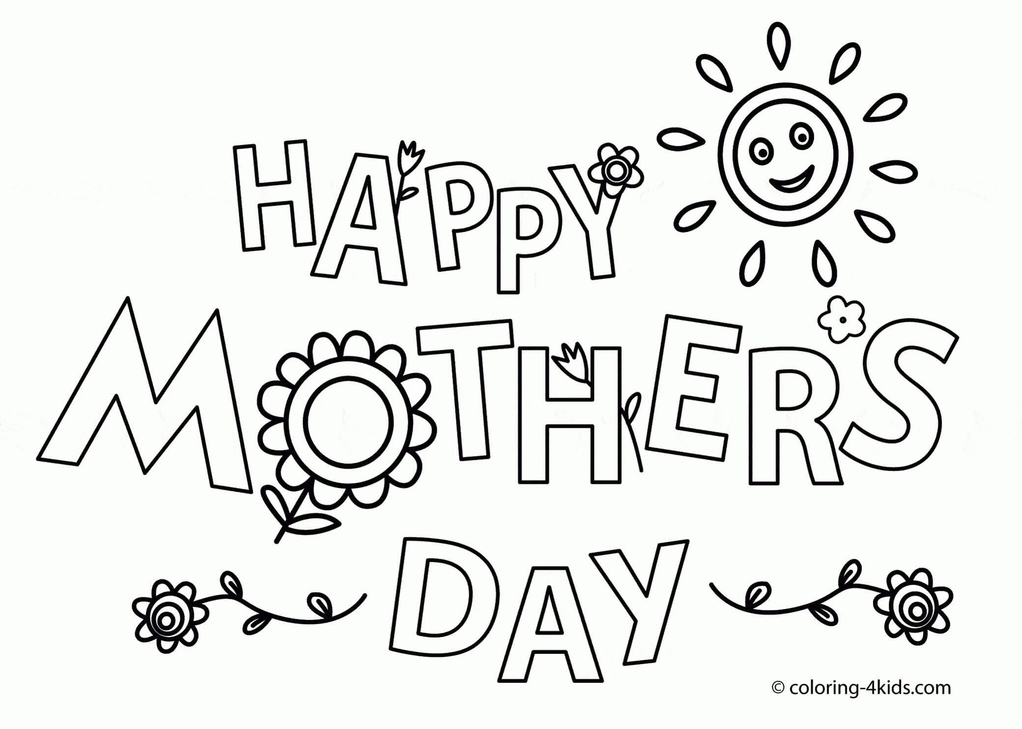 21 Printable Mother 39 s Day Coloring Pages Holiday Vault