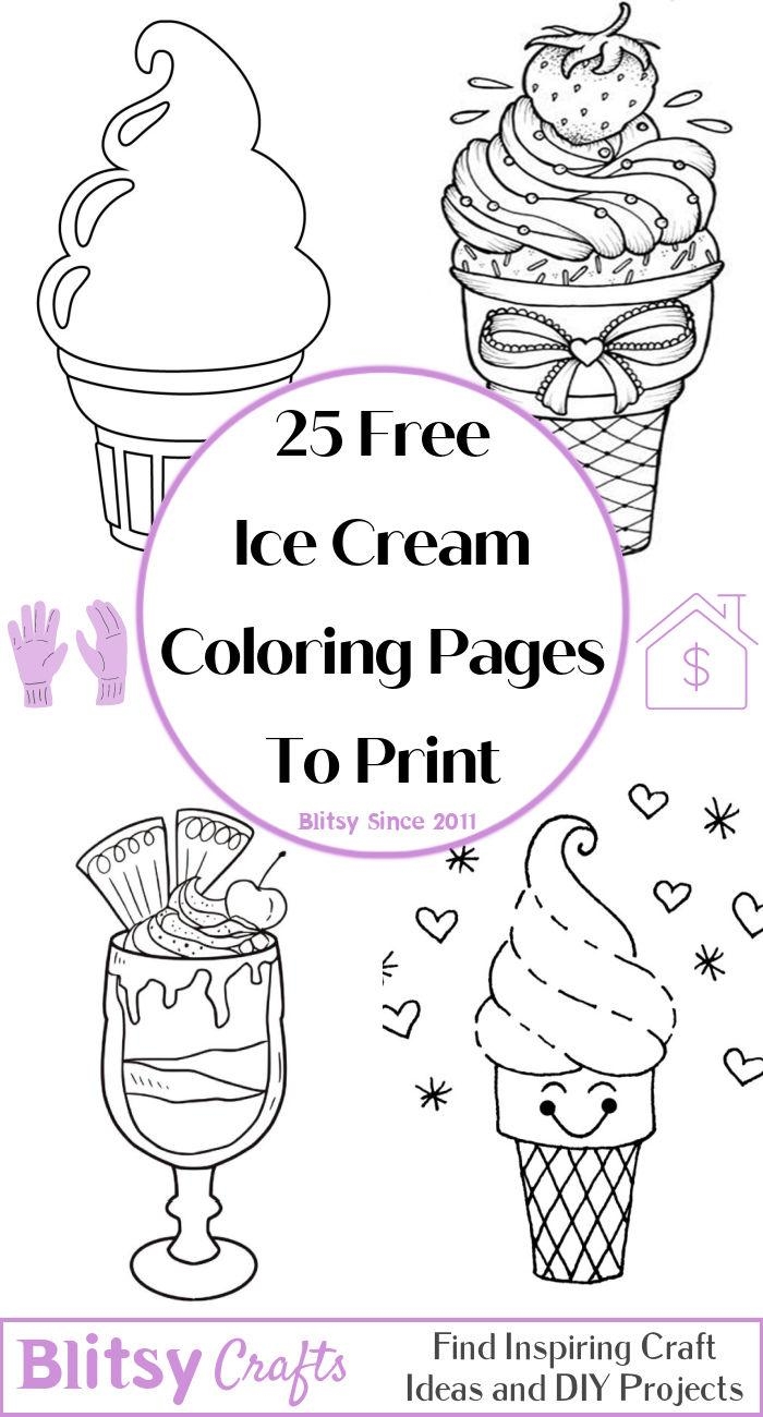 25 Free Ice Cream Coloring Pages For Kids And Adults