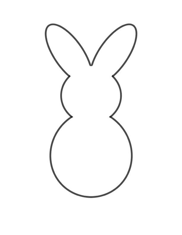 25 Free Printable Easter Bunny Template