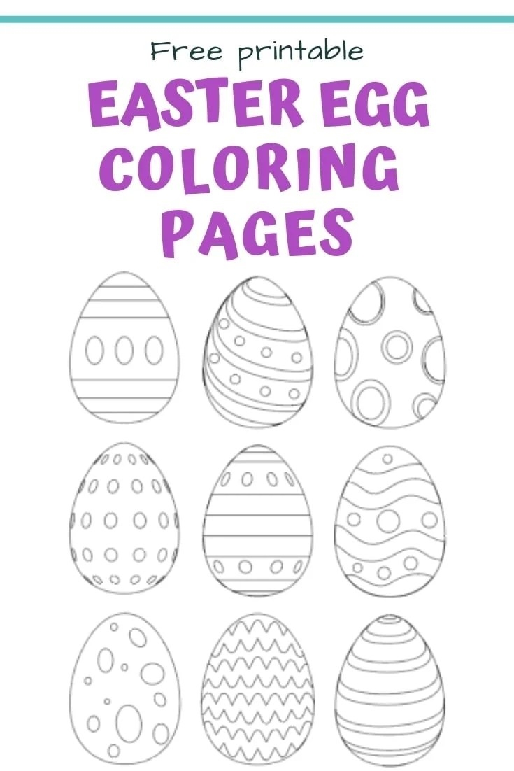 25 Free Printable Easter Egg Templates Easter Egg Coloring Pages 