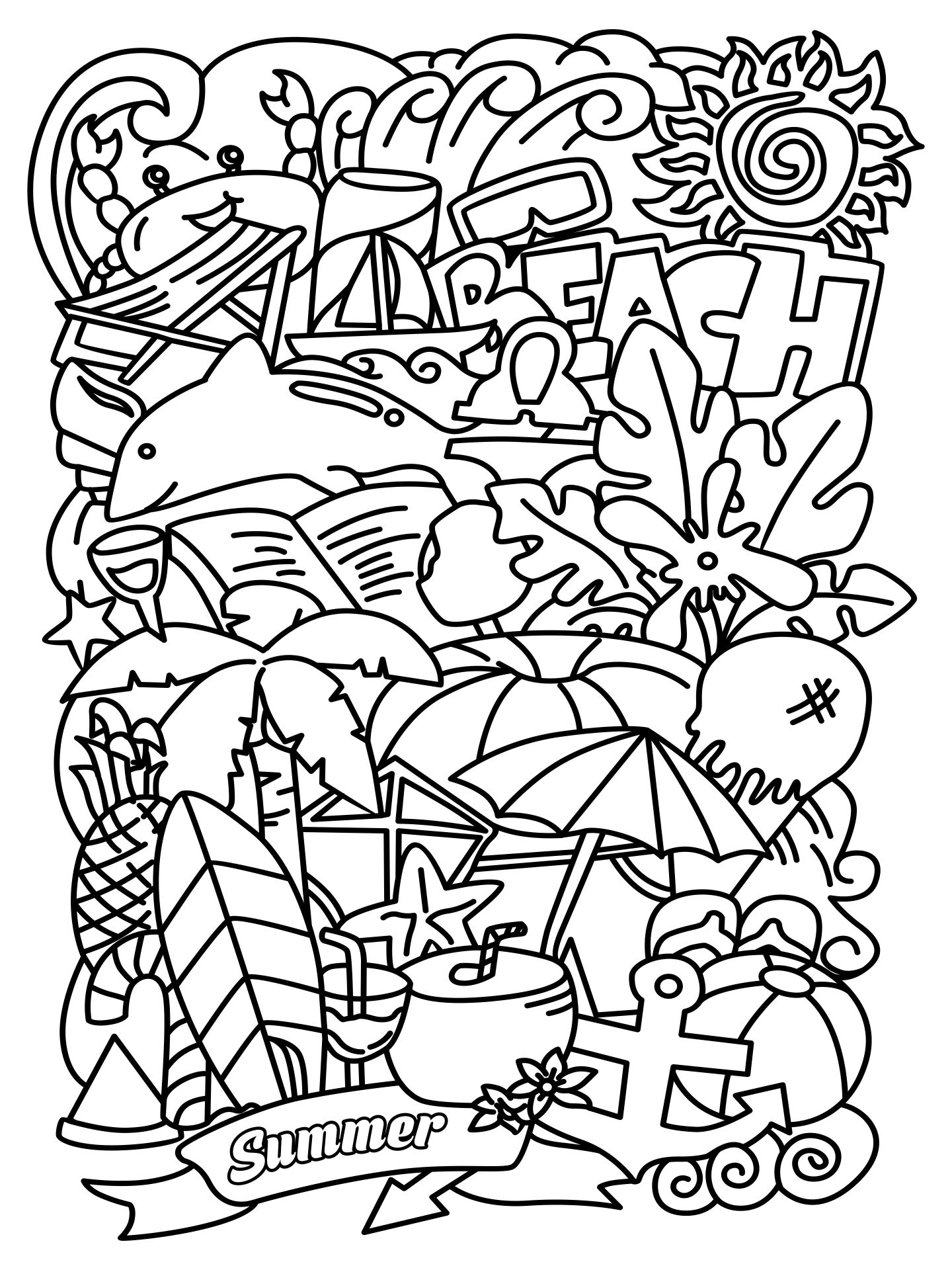36 Free Printable Summer Coloring Pages 20 Free Printable Summer Porn 