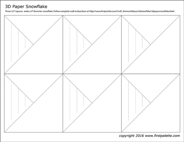 3d Paper Snowflake Template Printable Printable Templates Free