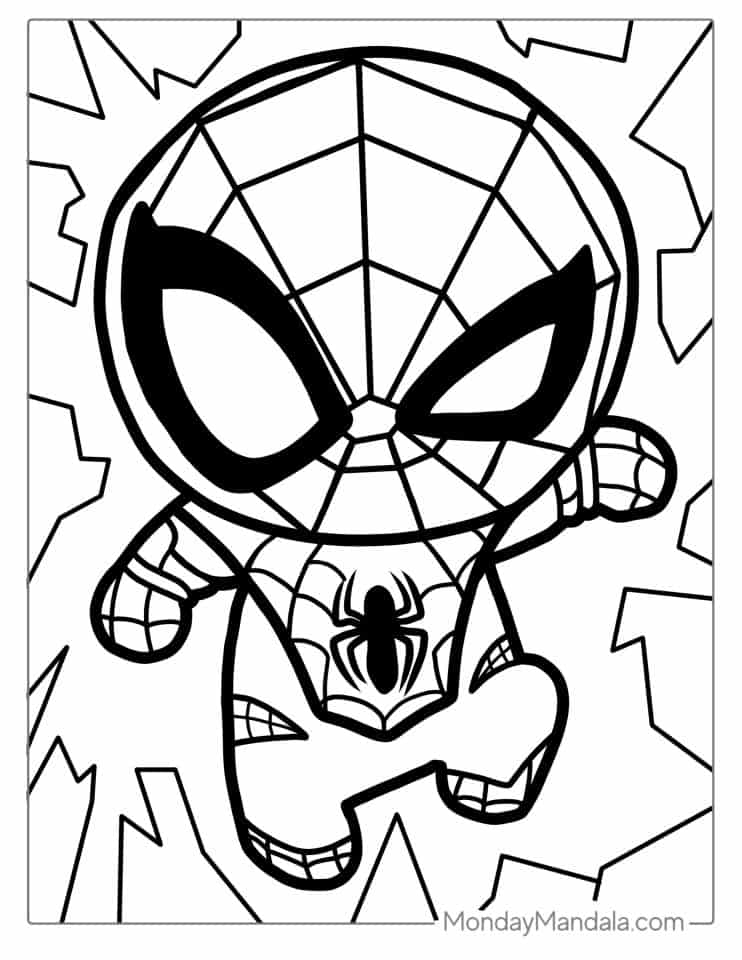 40 Spider Man Coloring Pages Free PDF Printables