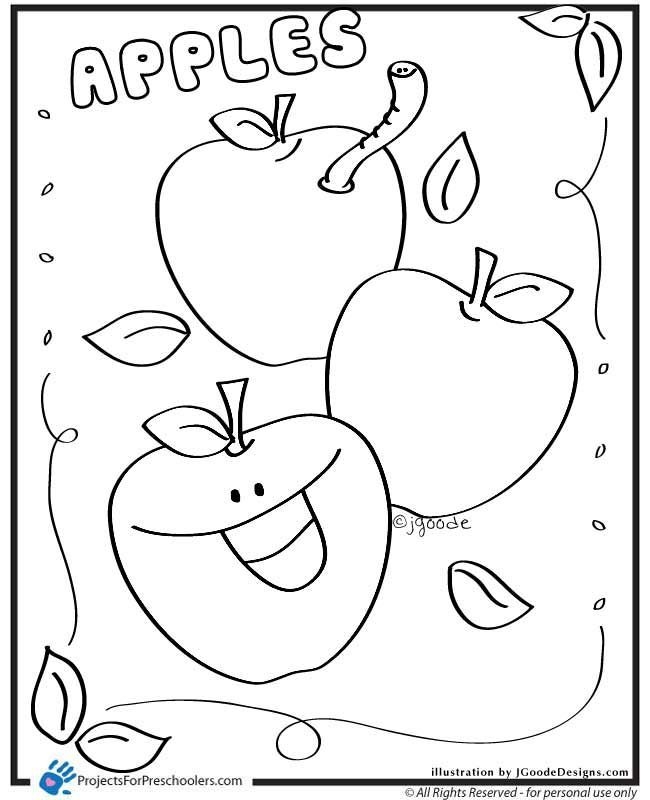 460 Top Apple Coloring Pages Preschool Pictures Apple Coloring Pages 