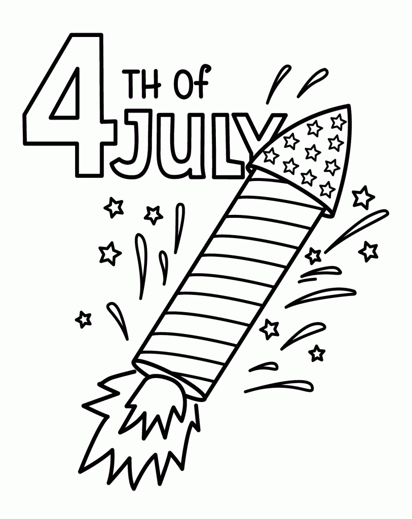 4th Of July Independence Day Free Coloring Pages Colorpages