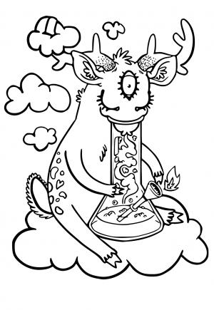 5 Free Printable Stoner Coloring Pages For Adults And Kids Lystok