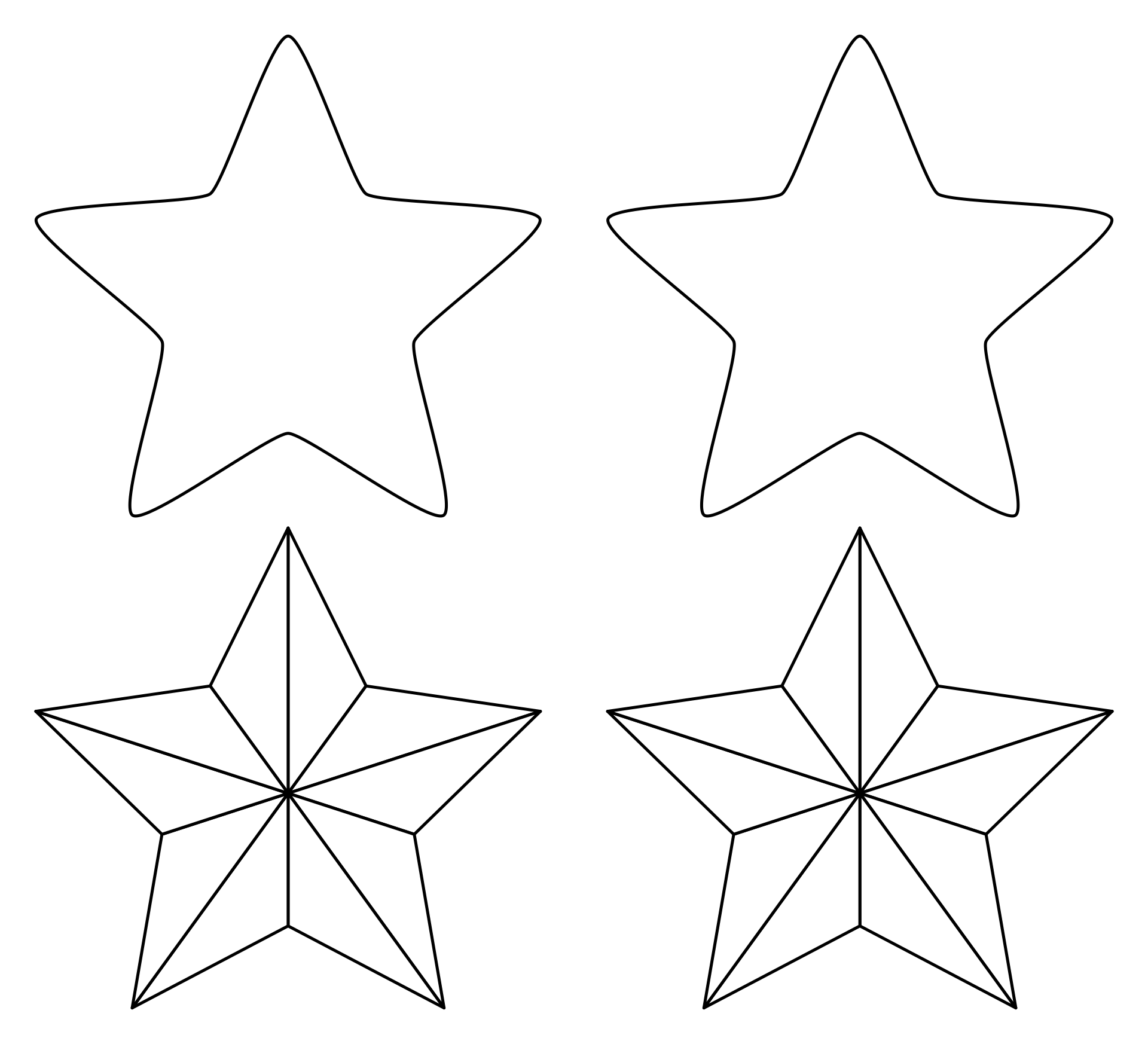 5 Pointed Star Template Free Printable Printable Templates