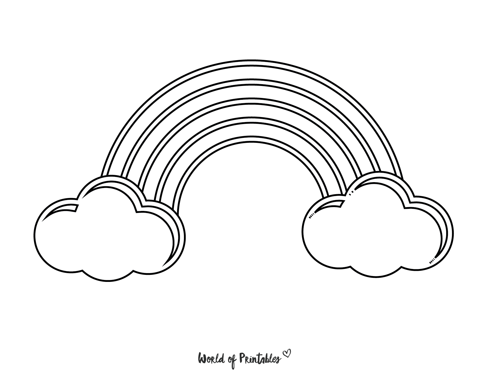 50 Best Rainbow Coloring Pages To Brighten Your Day World Of Printables