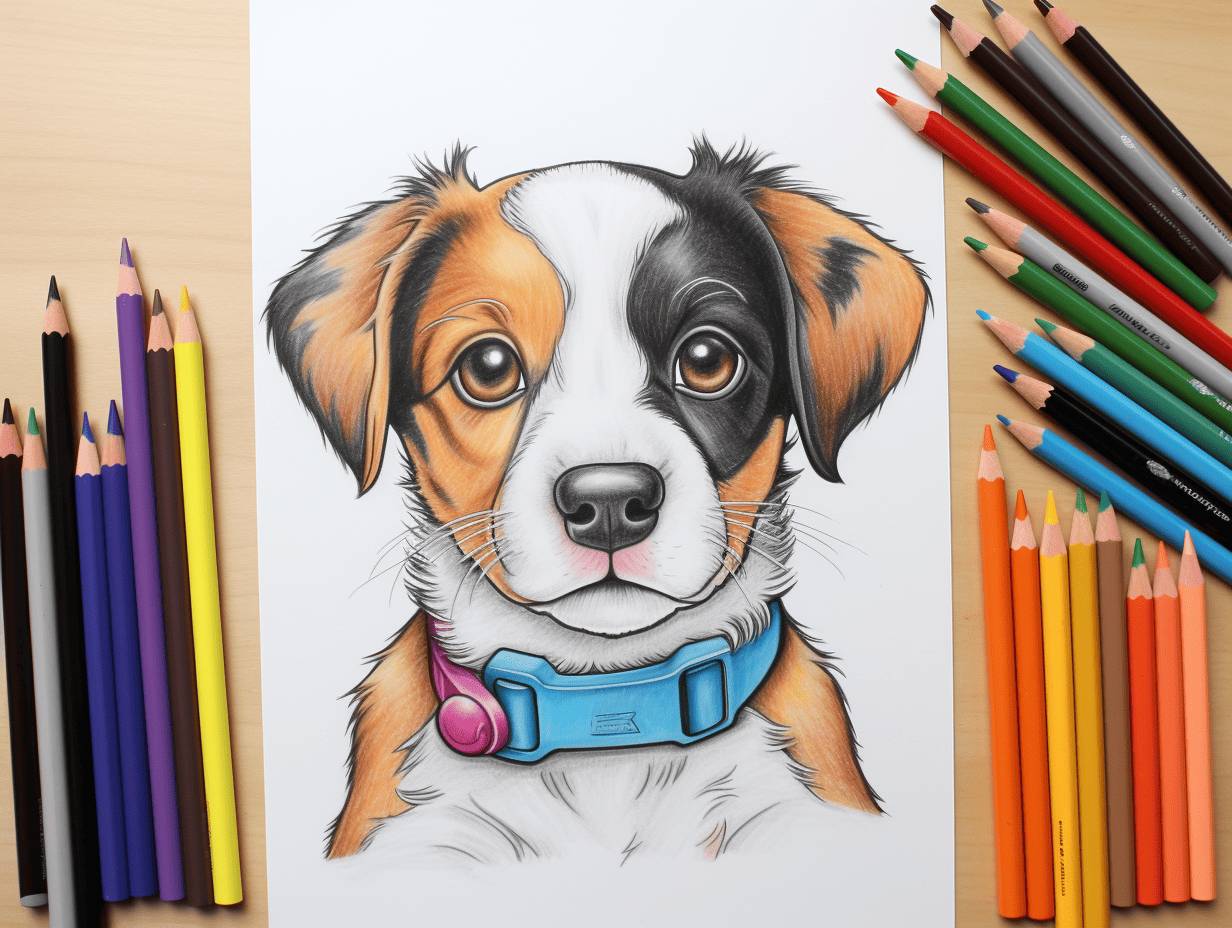 50 Puppy Coloring Pages Cute Printable Sheets