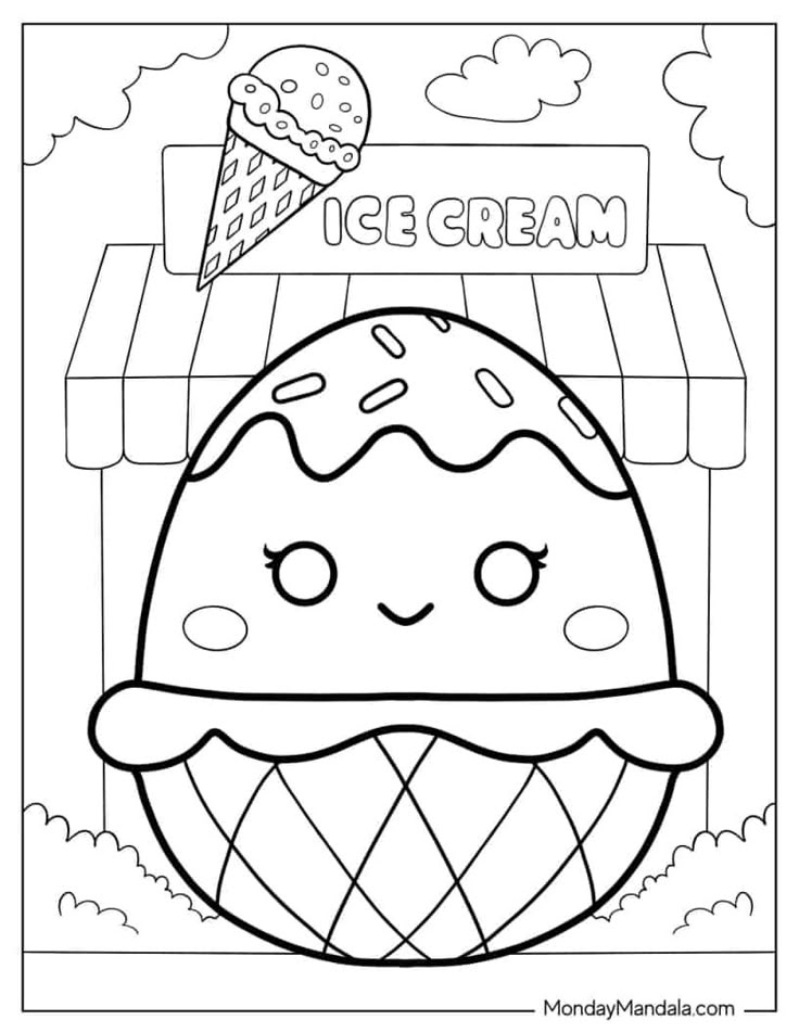 50 Squishmallow Coloring Pages Free PDF Printables Cute Coloring
