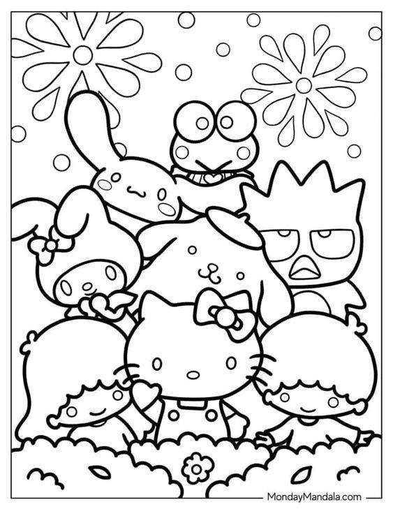68 Hello Kitty Coloring Pages Free PDF Printables Coloring Pages For 