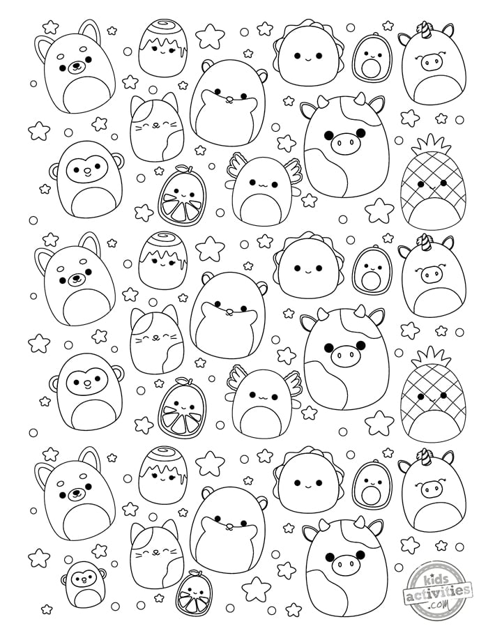 68 Squishmallow Coloring Pages Free PDF Printables Printable Coloring 