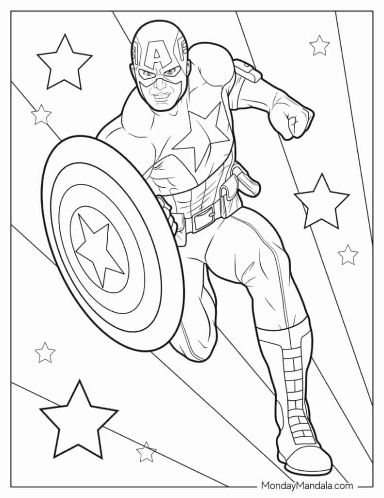 800 Superhero Coloring Pages Free PDF Printables Worksheets Library