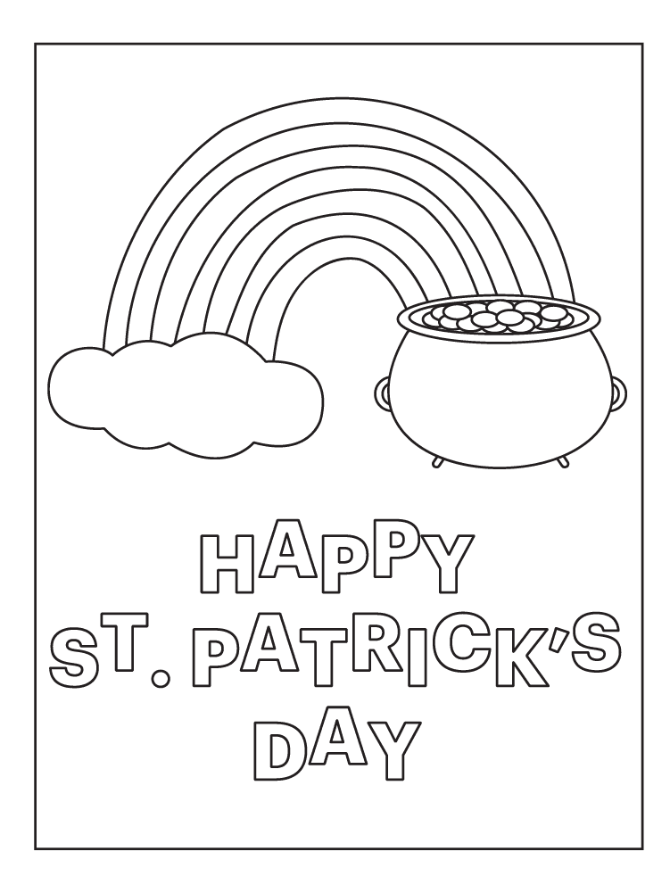 9 Free St Patrick S Day Coloring Pages For Kids Artofit