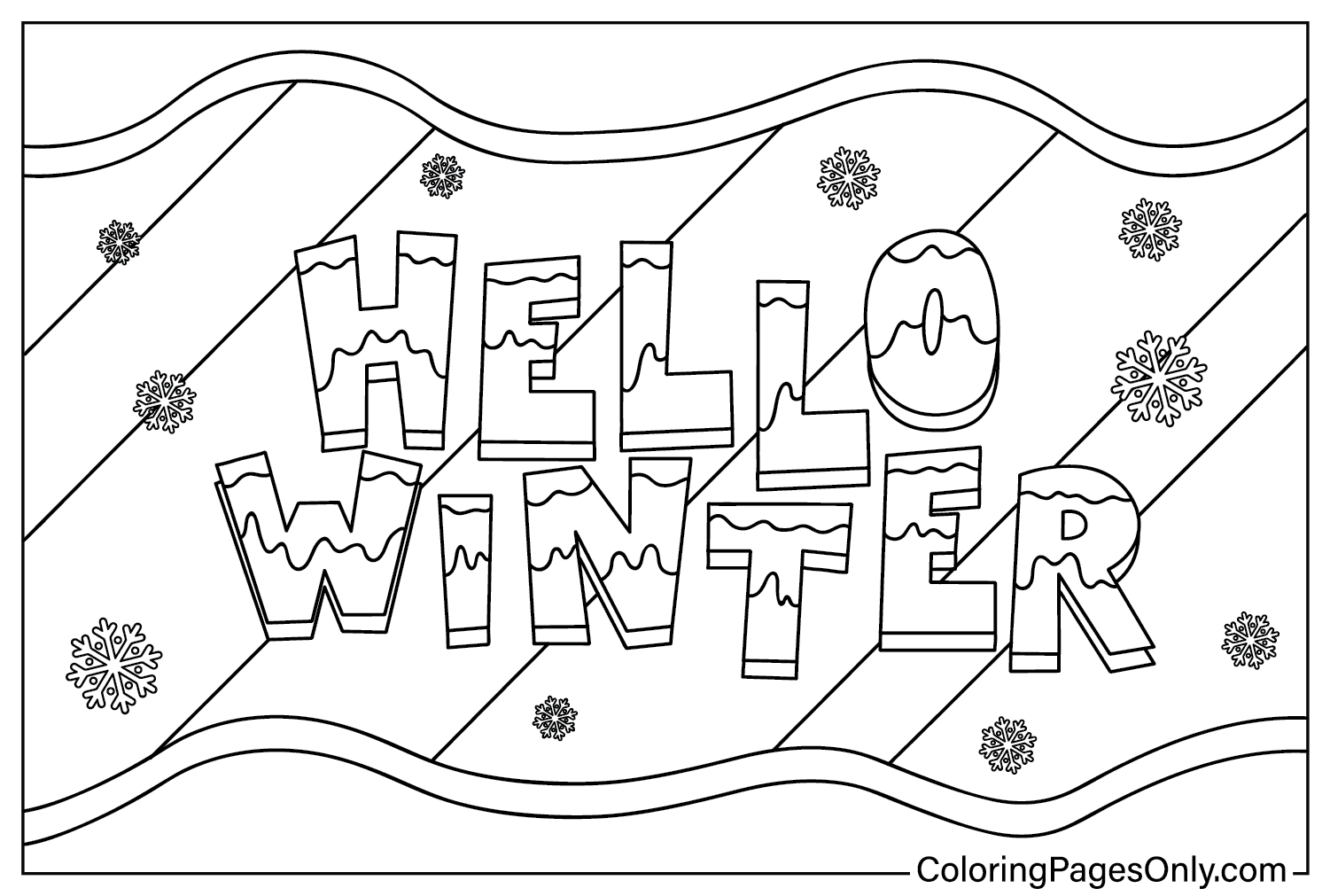 Adult Coloring Pages Free Printable Winter Free Coloring Sheet 