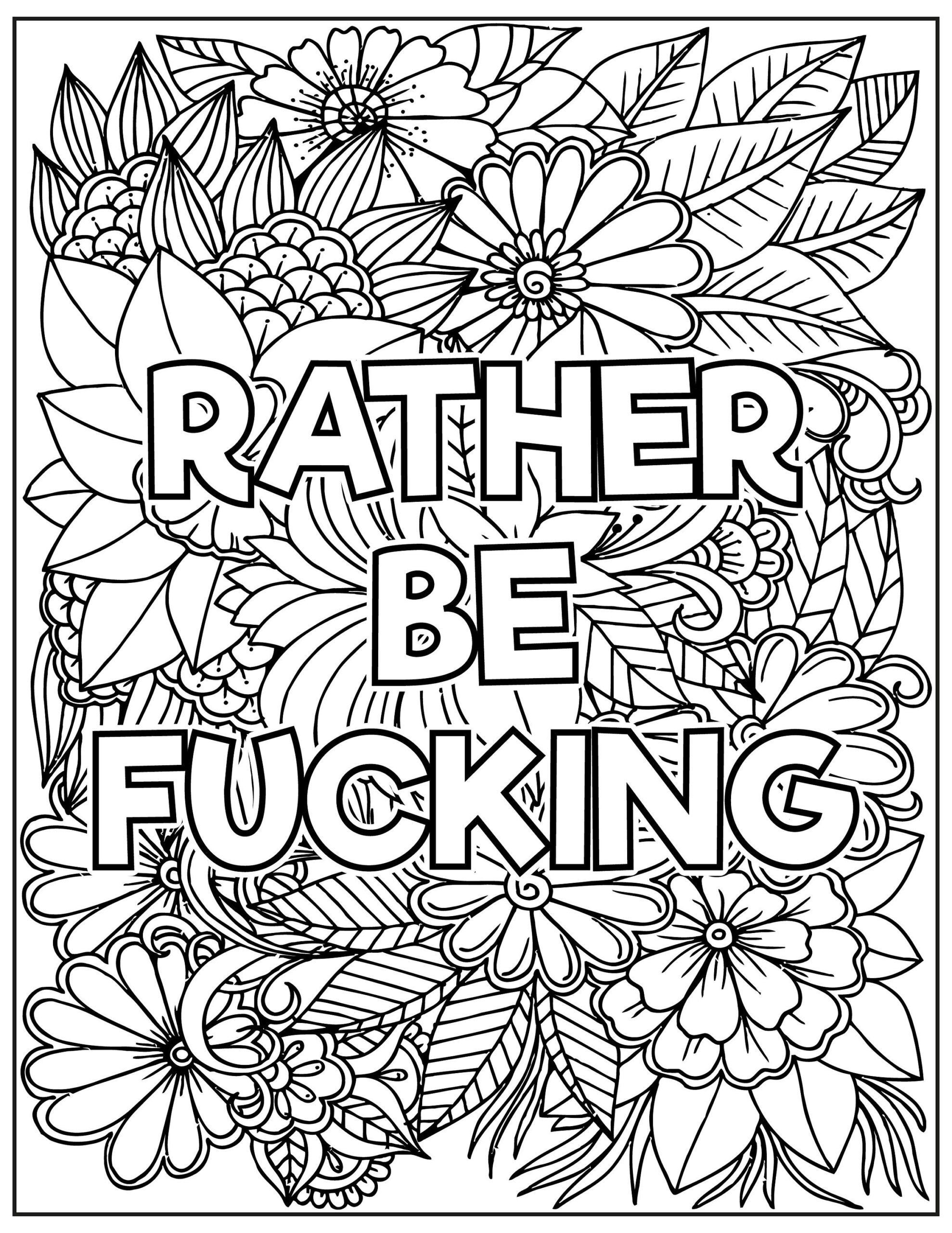 Adult Swear Word Coloring Pages Curse Word Coloring Pages Printable