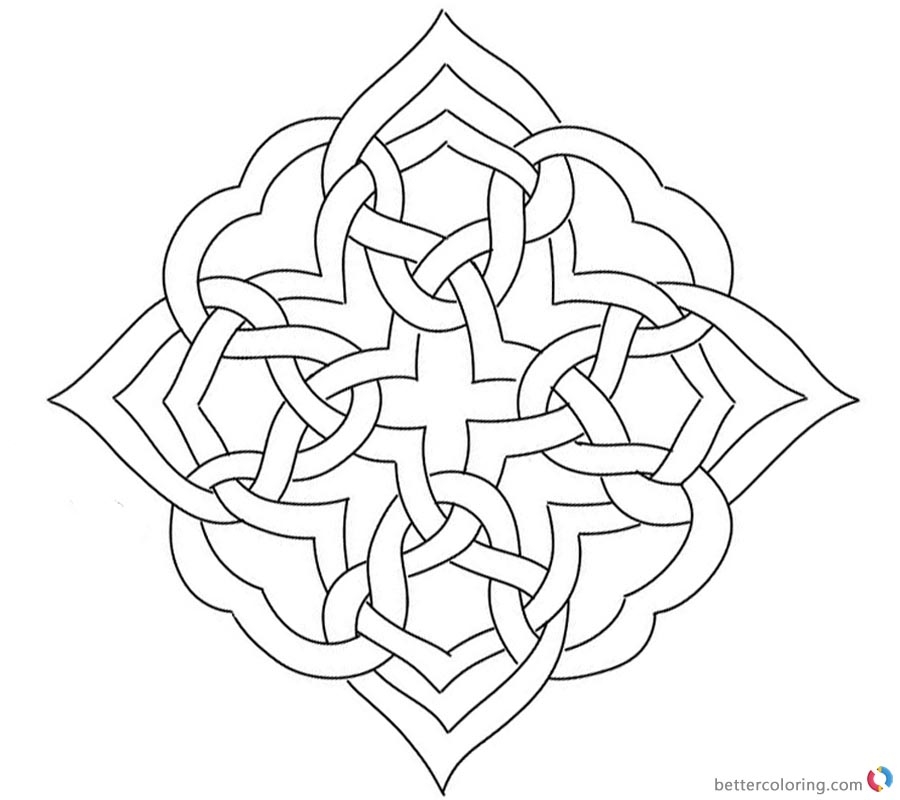 Adults Celtic Knot Coloring Pages Free Printable Coloring Pages