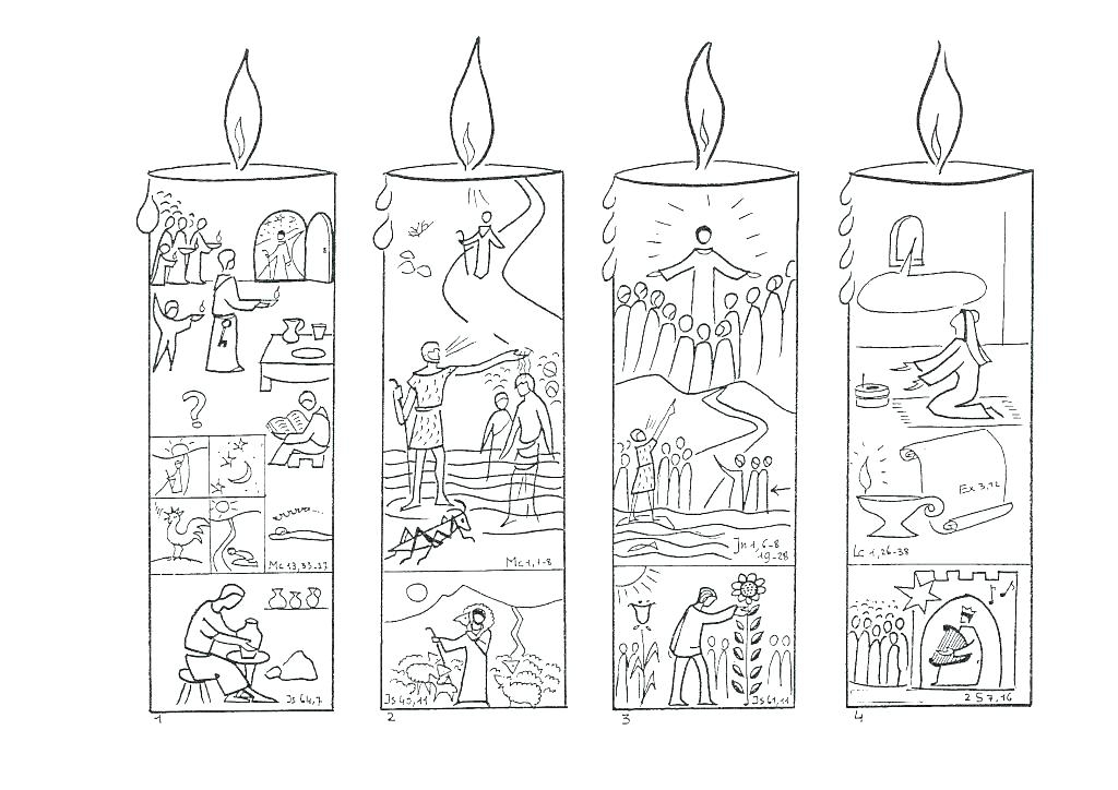 Advent Coloring Pages Candles And Stories Free Printable Coloring Pages