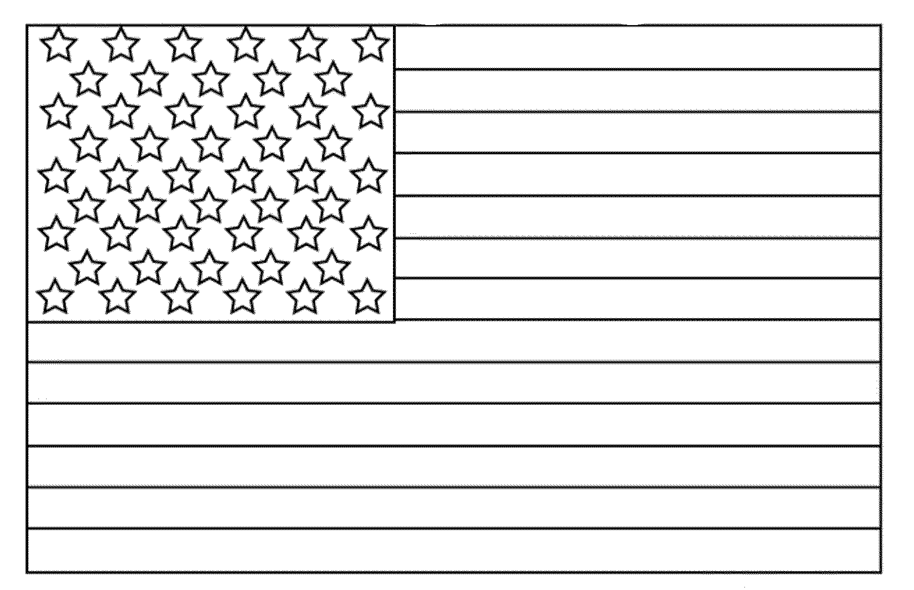 American Flag Printable Coloring Page