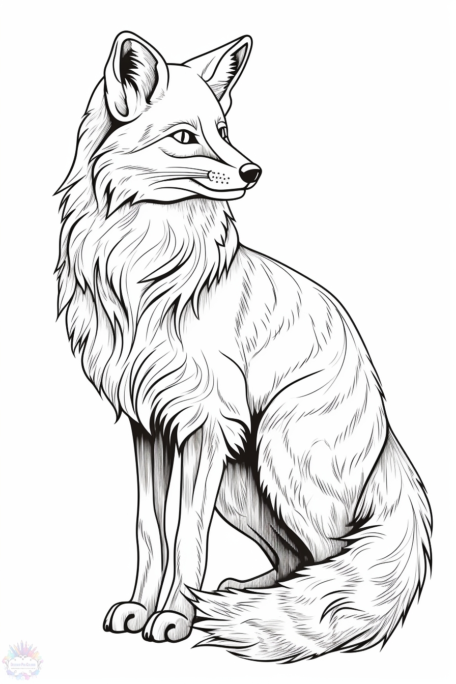 Anime Foxes Coloring Pages Printable Coloring Pages