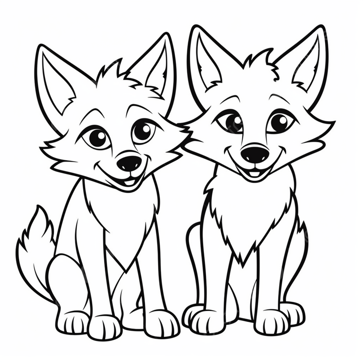 Anime Foxes Coloring Pages Printable Coloring Pages