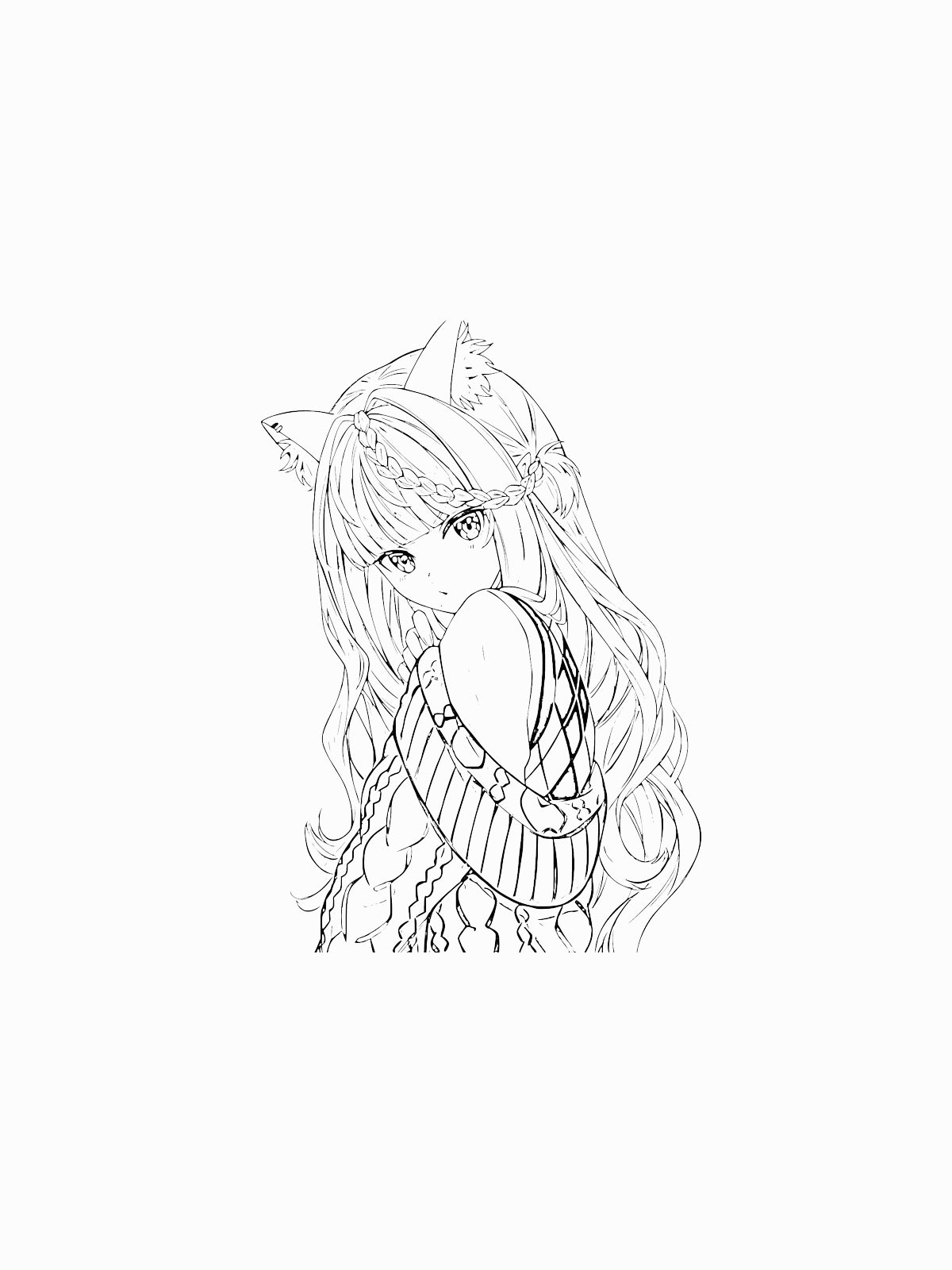 Anime Girl Coloring Pages