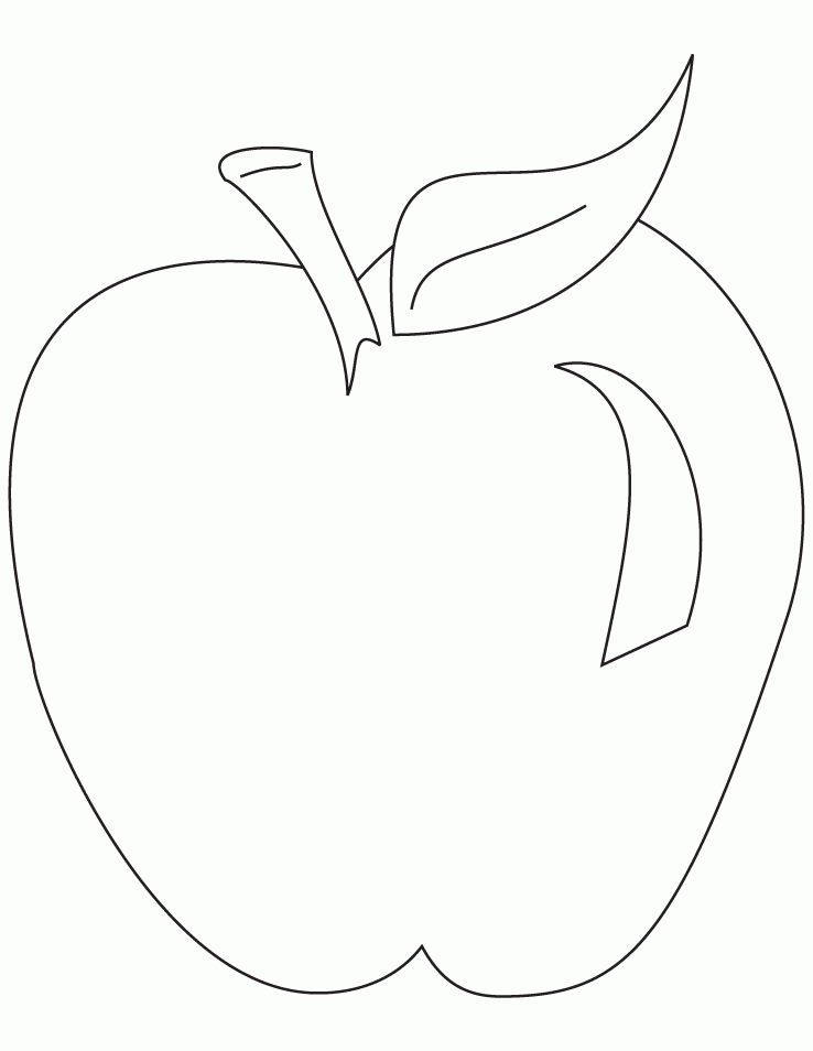 Apple Coloring Pages Coloring Home