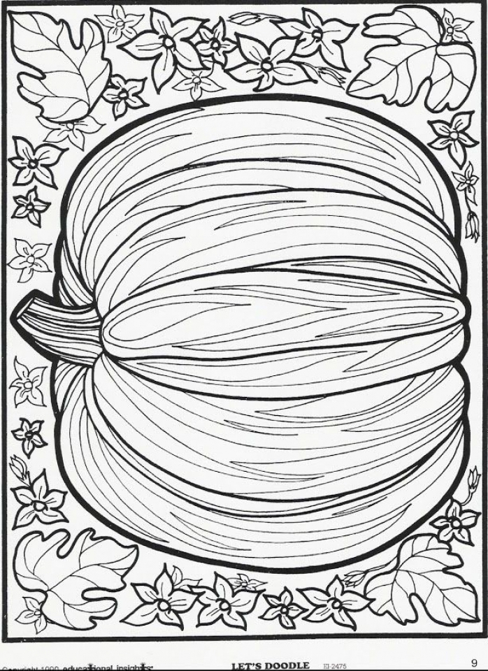 Autumn Adult Coloring Pages Free Printable