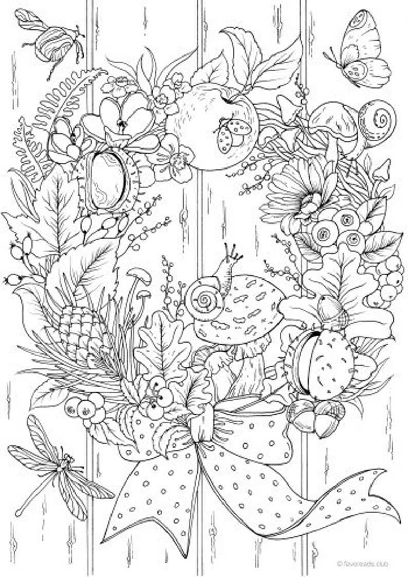 Autumn Coloring Pages For Adults
