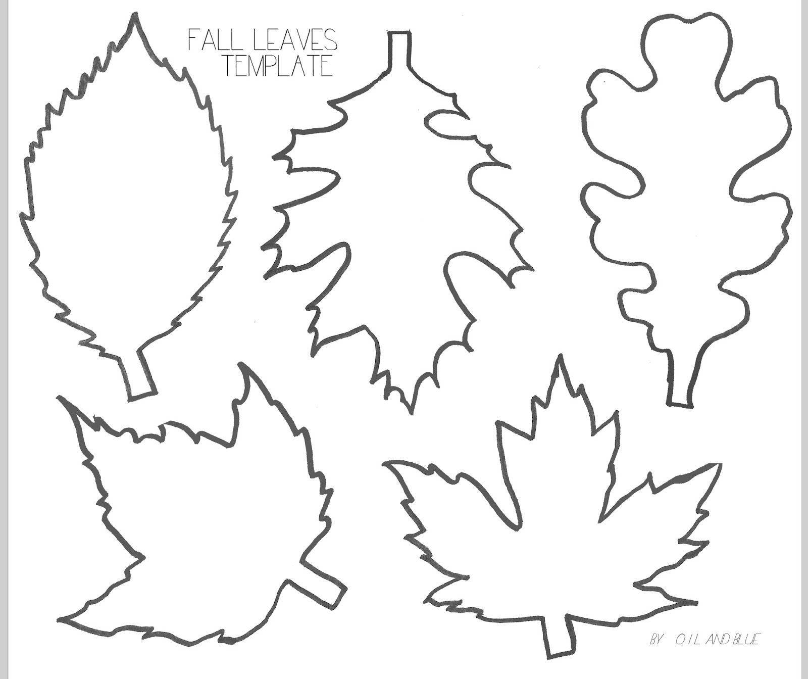 Autumn Leaves Printable Templates Best Templates Resources