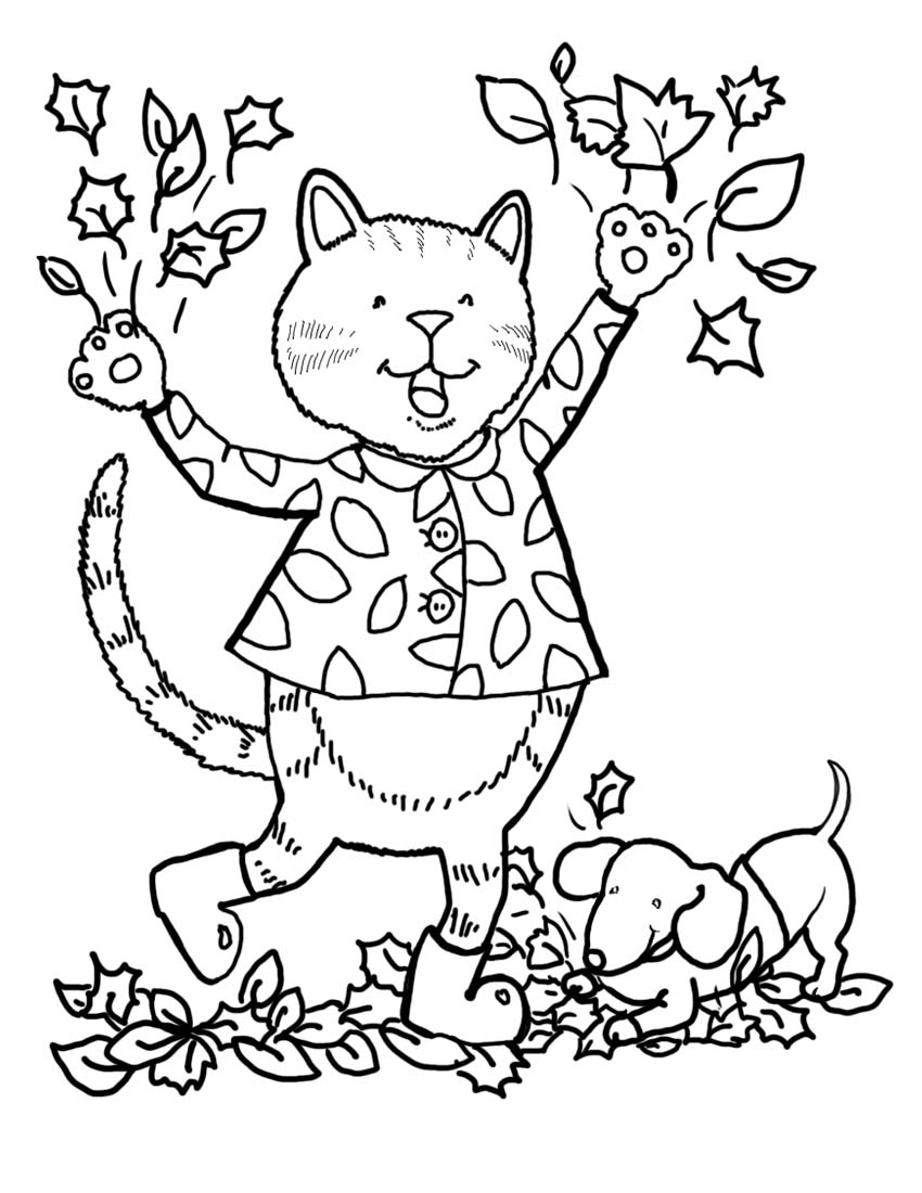 Autumn Scene Coloring Page Free Printable Coloring Pa Vrogue co