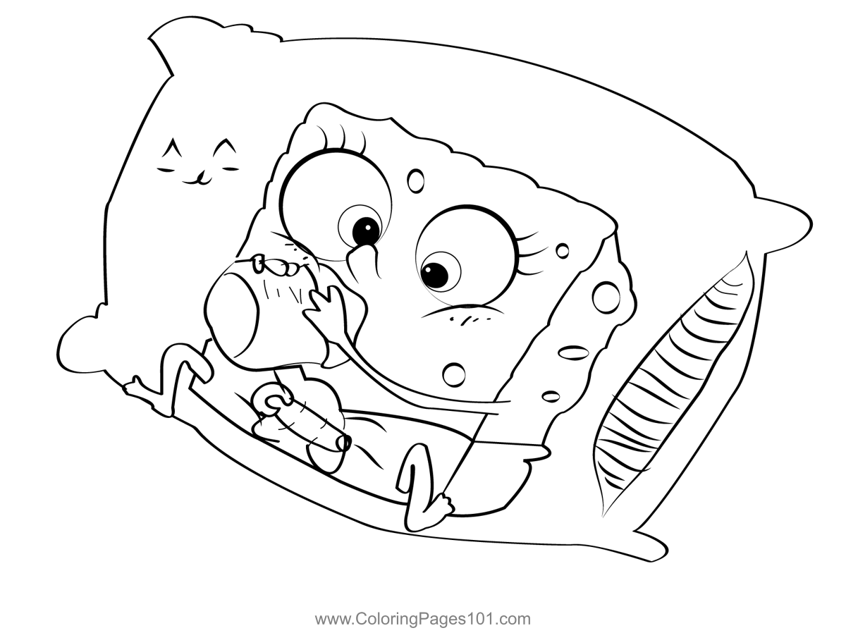 Baby Spongebob Coloring Page For Kids Free SpongeBob SquarePants