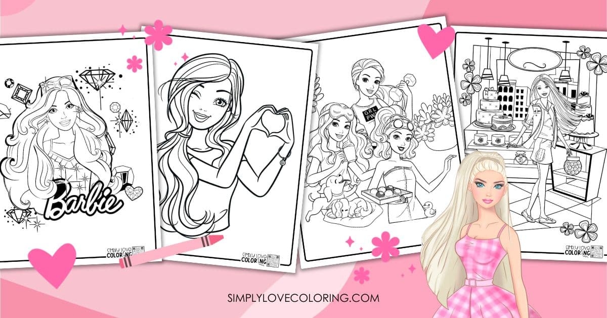 Barbie Coloring Pages Printable Pdf Infoupdate
