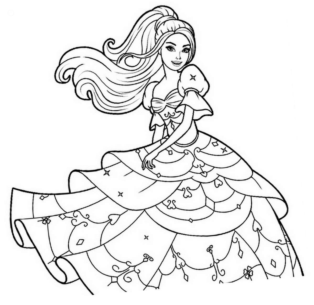 Barbie Printable Coloring Pages Issesan
