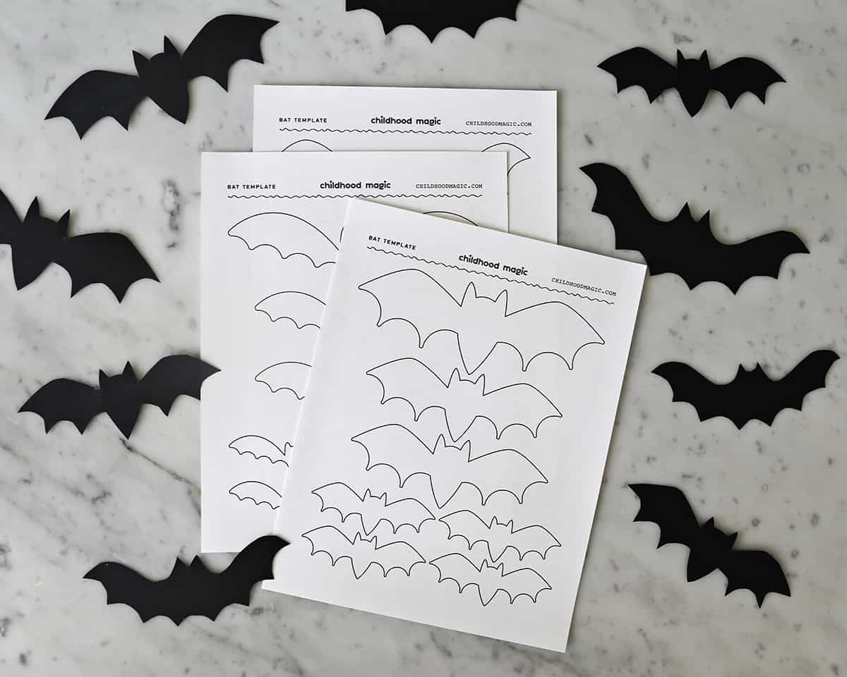 Bat Template Childhood Magic