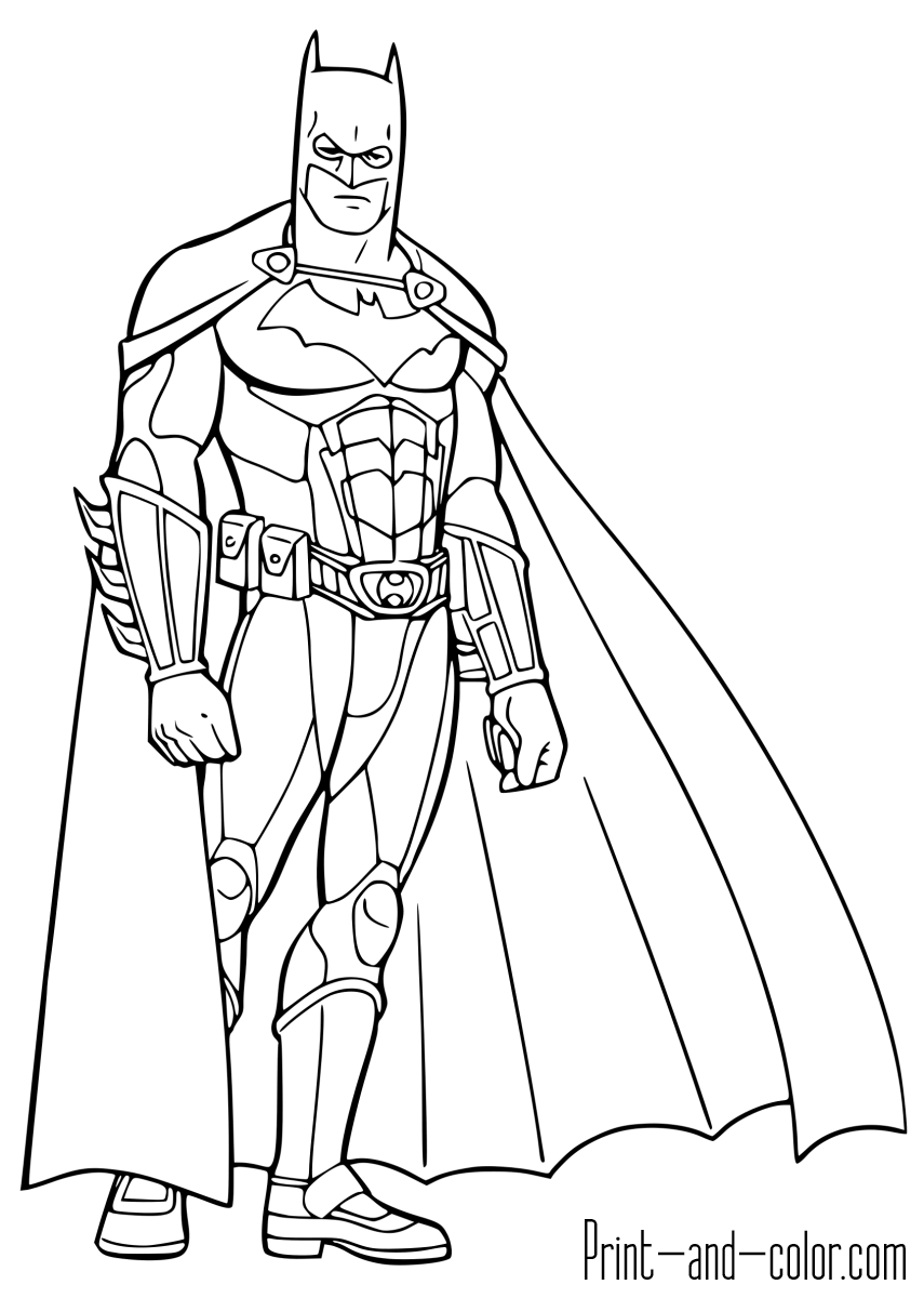 Batman Coloring Pages Print And Color