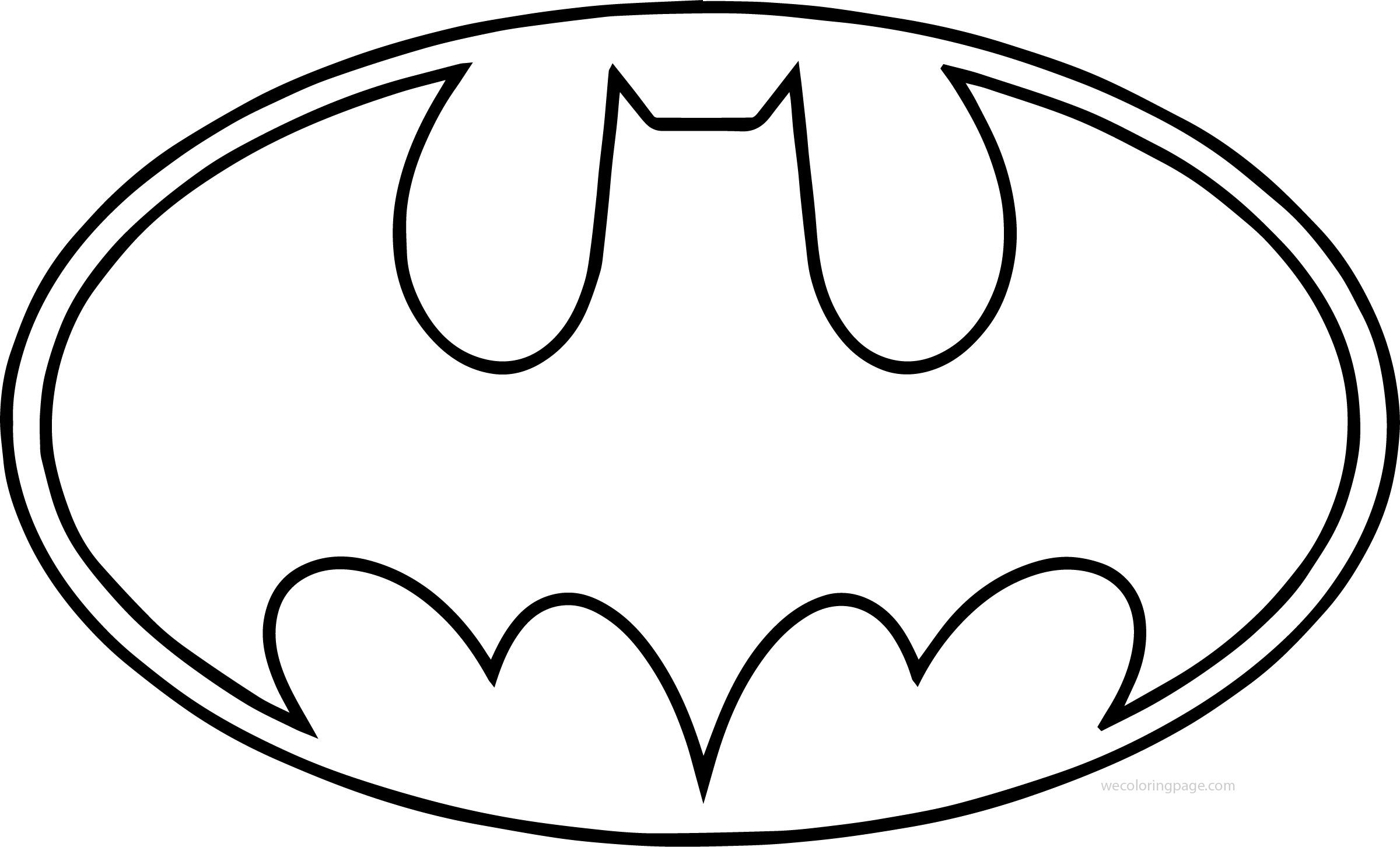 Batman Logo Coloring Pages Coloring Home