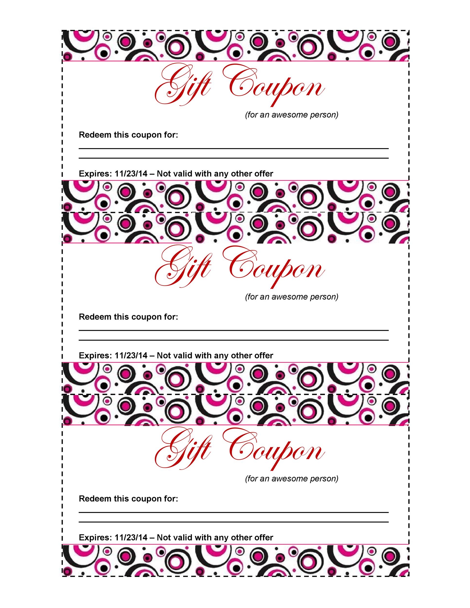 Blank Coupon Template Printable New Template Ideas