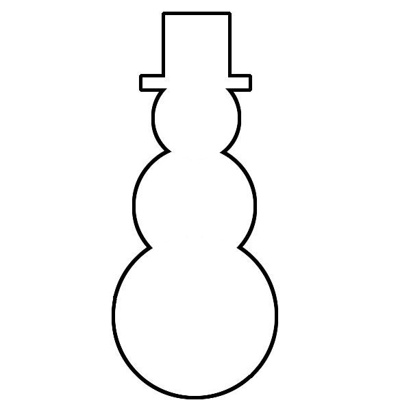 Blank Snowman Template ClipArt Best