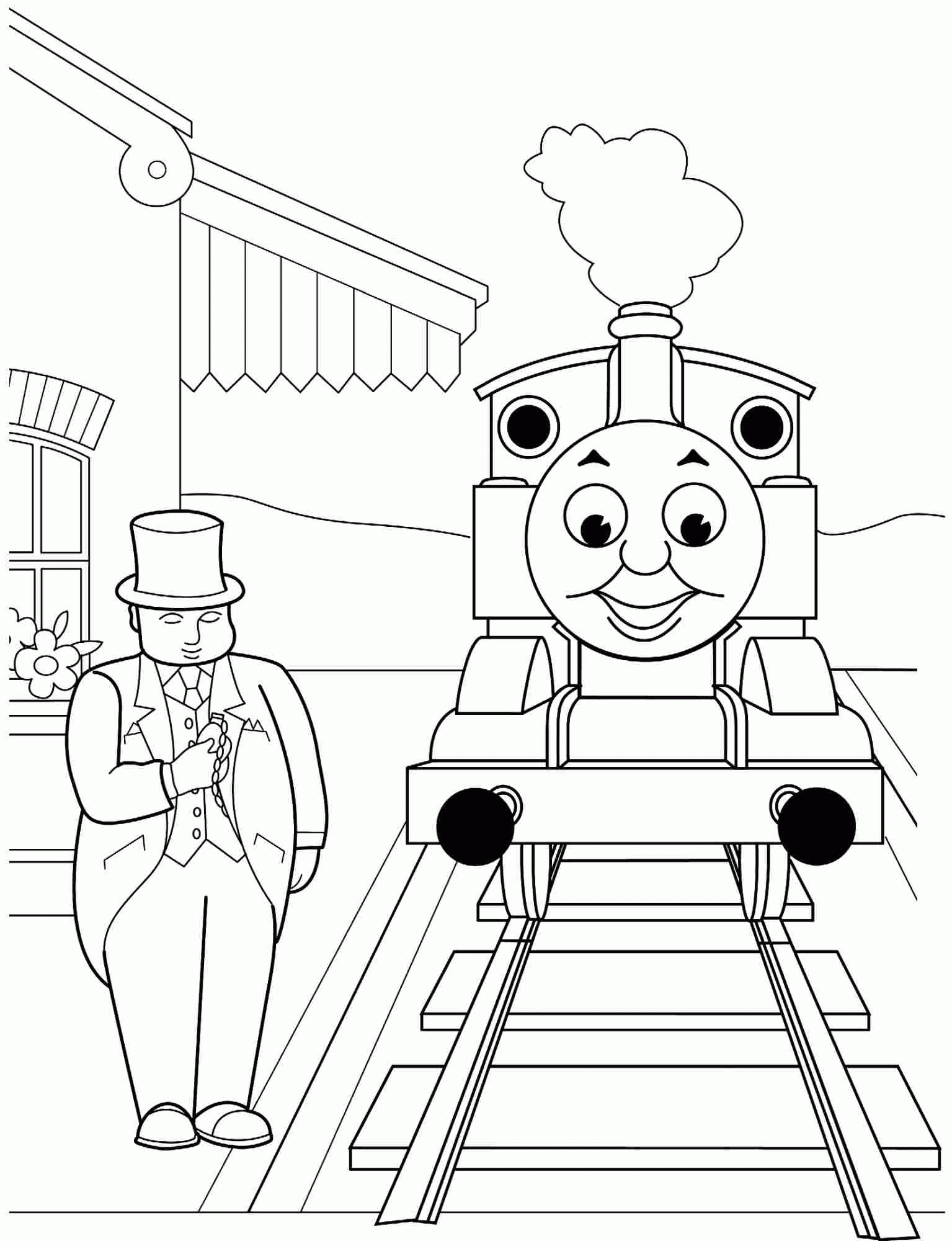 Blank Train Coloring Pages Coloring Home