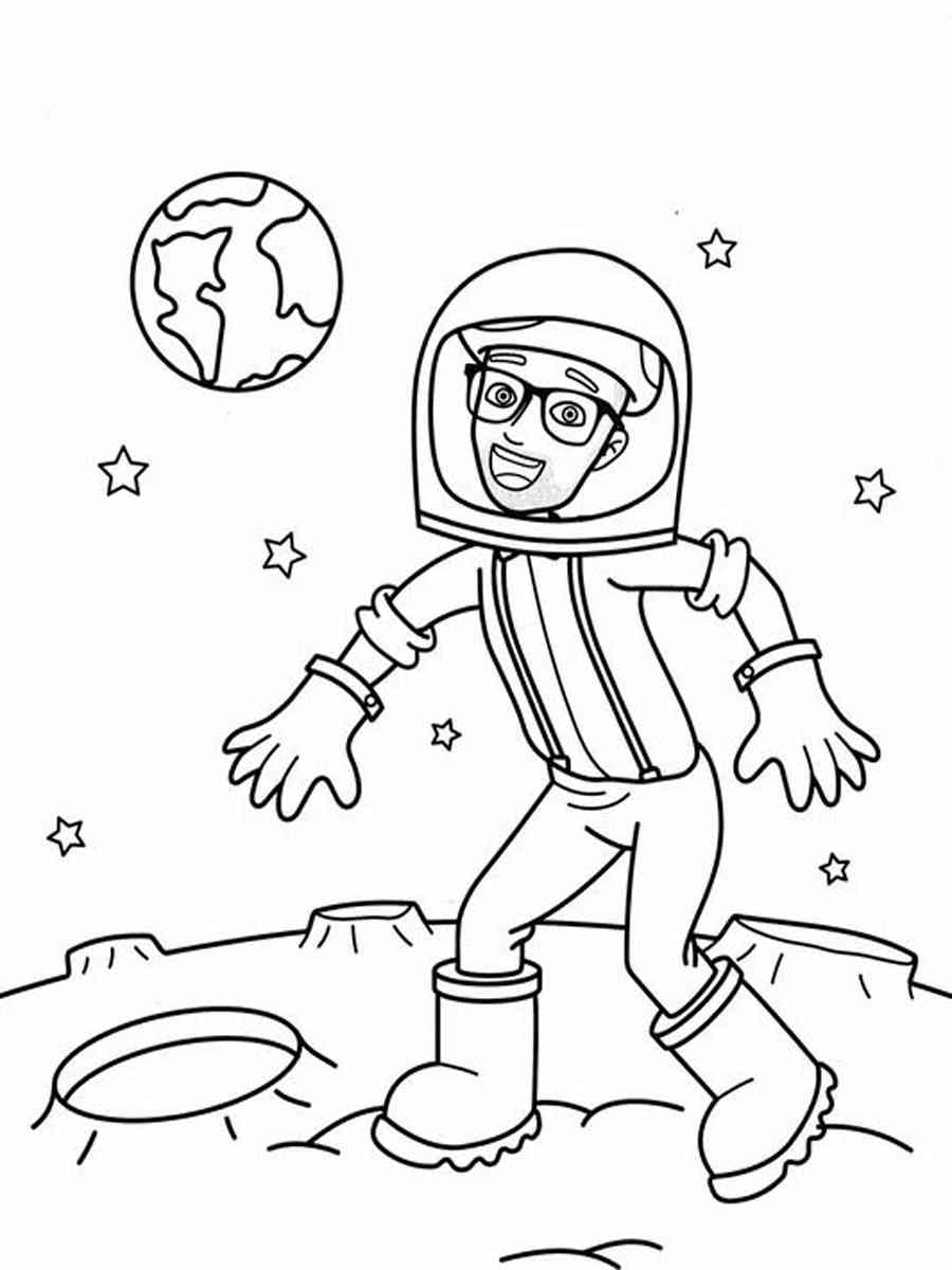 Blippi Coloring Pages Free Printable