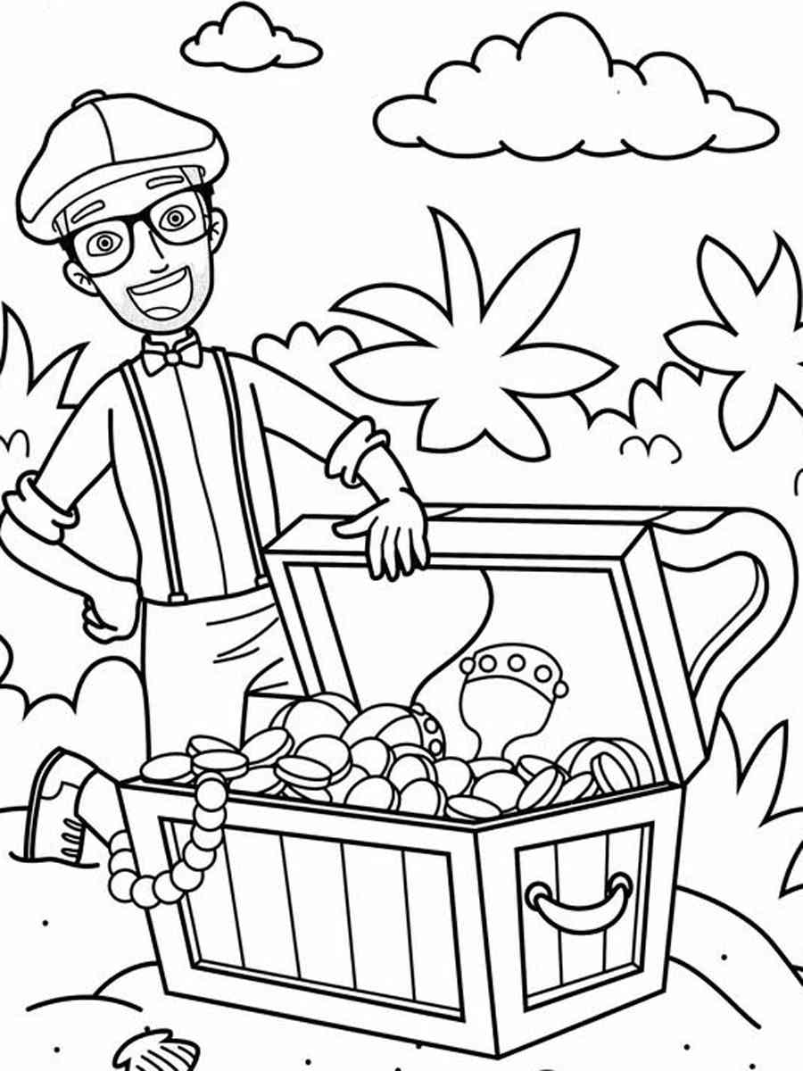 Blippi Coloring Pages Free Printable