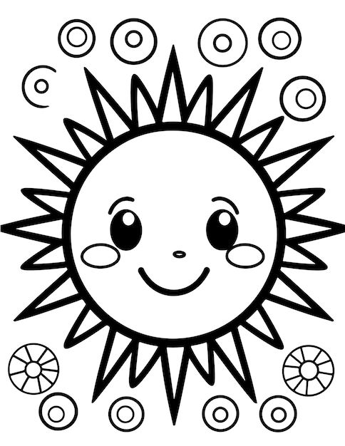Bold And Easy Coloring Pages With Bold And Simple Outline Premium AI 